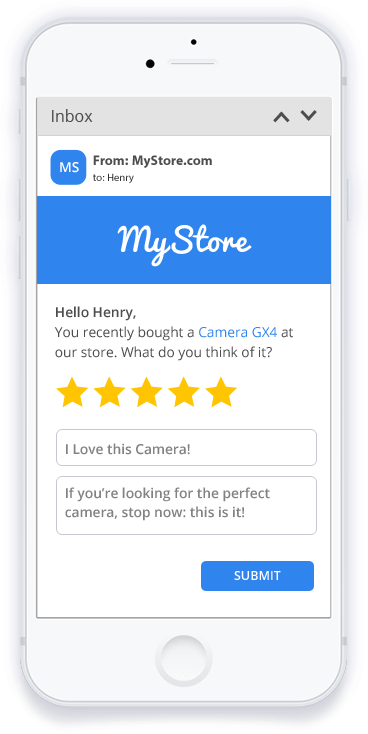 review product email