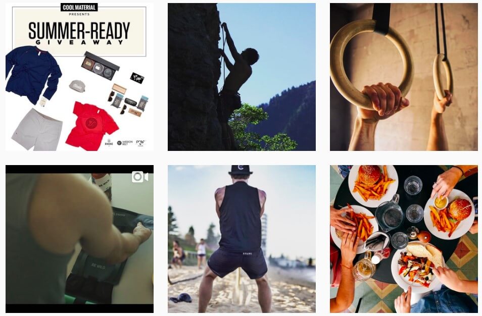 Rhone's Instagram storefront tells a story