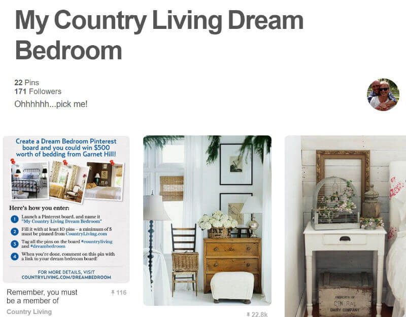 Contests are an effective Pinterest marketing strategy