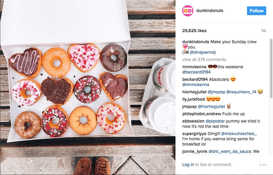 La délicieuse campagne de marketing de Dunkin Donuts pour la Saint-Valentin