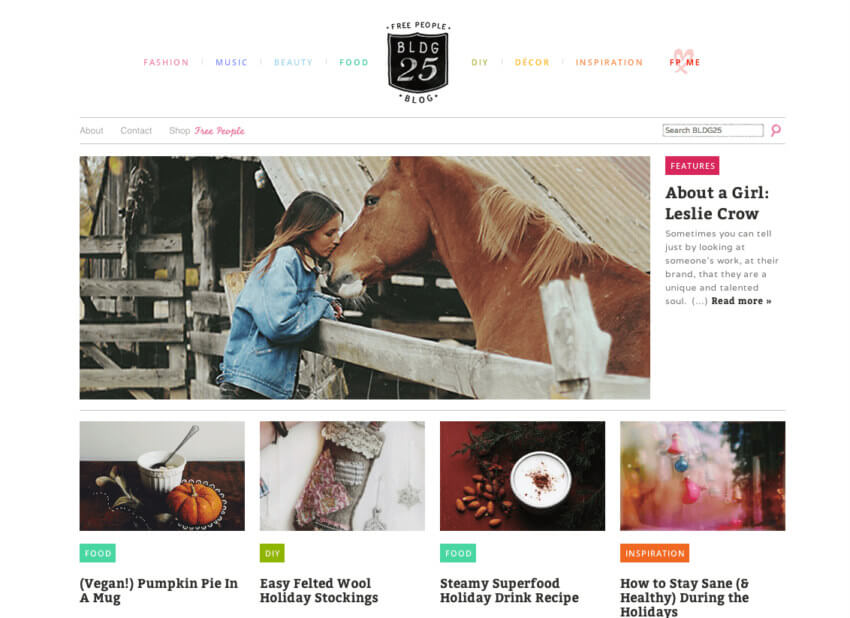 Engaging blog content from customers