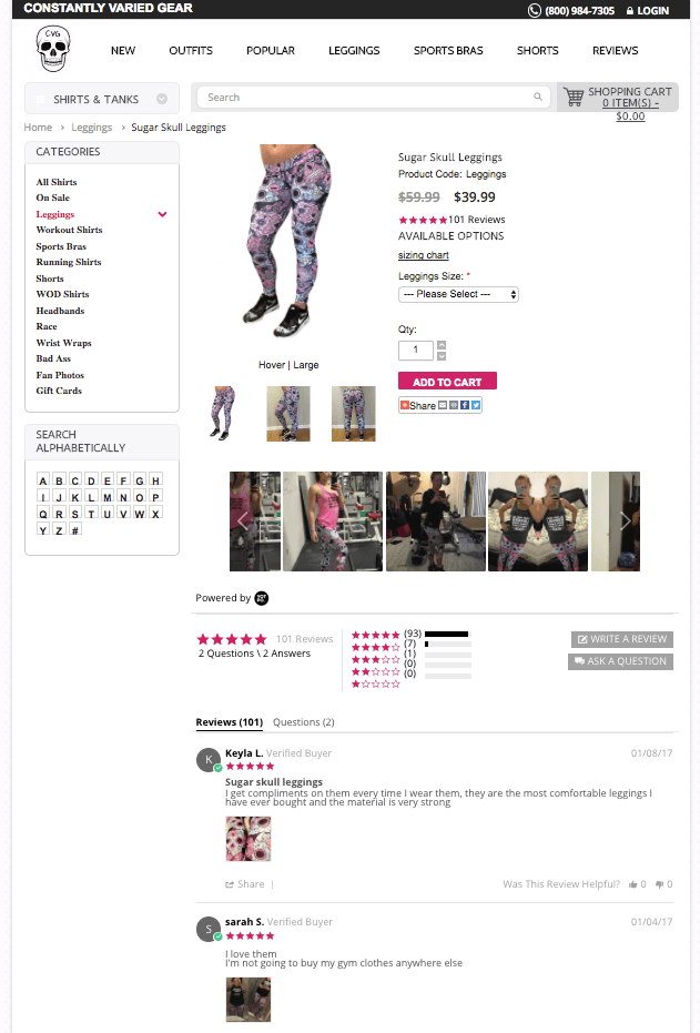 Visual marketing in product post