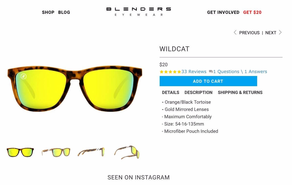 Blenders desktop Feature reviews in Facebook Dynamic Product Ads 1