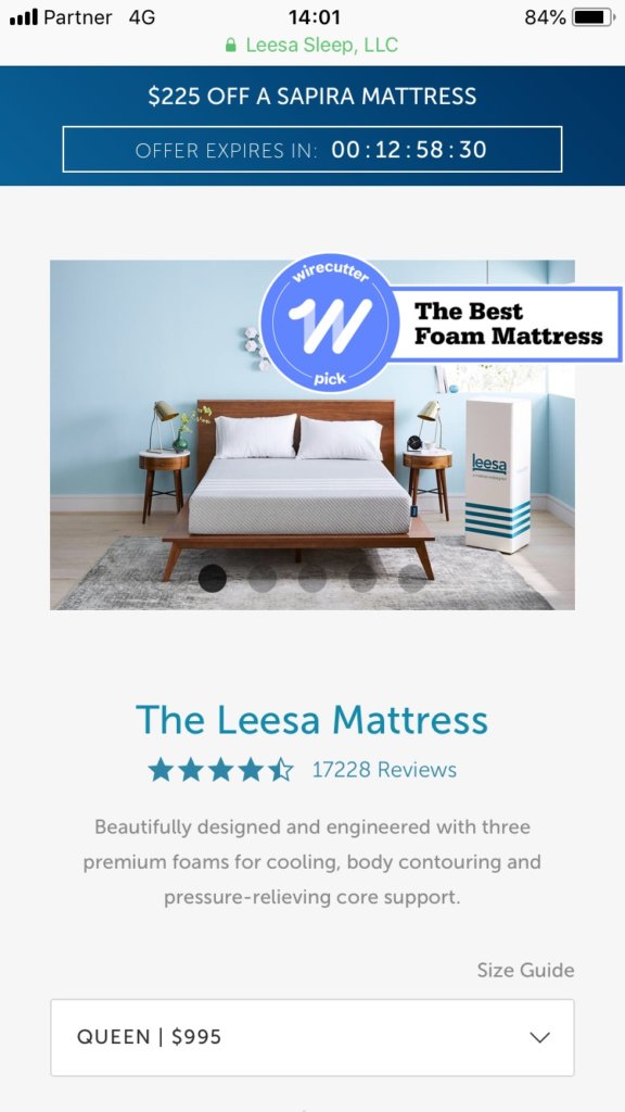 eCommerce site design 