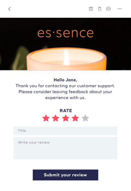 Collect Service Reviews