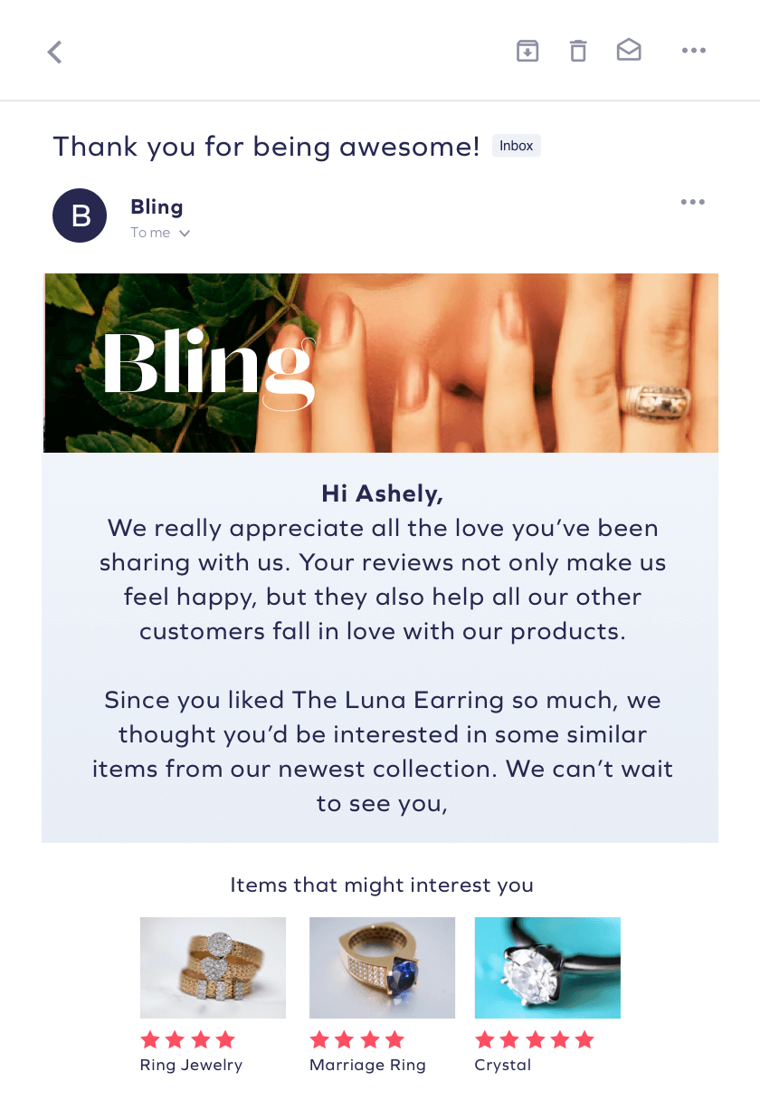 Create segments based on reviews