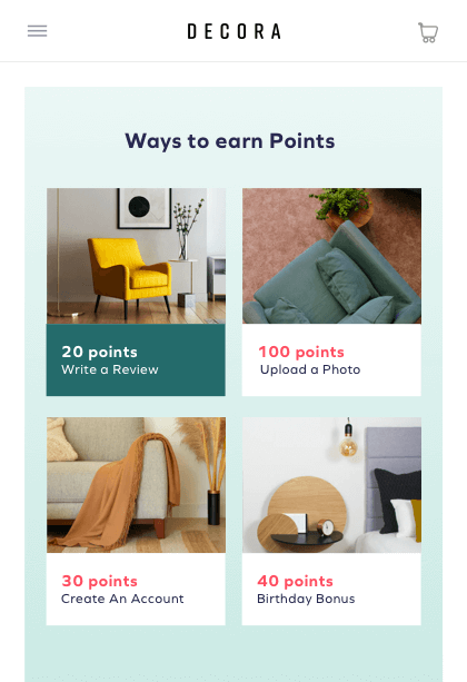 ways to earn points mockup