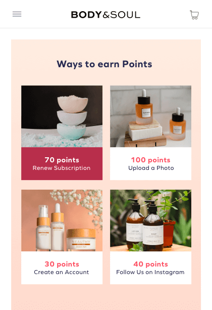 ways to earn points mockup