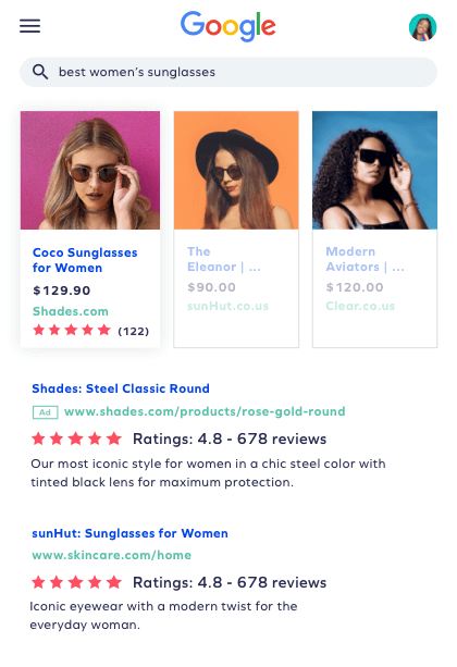 Google Rih Snippets mockup 