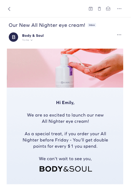 Double points campaign mockup