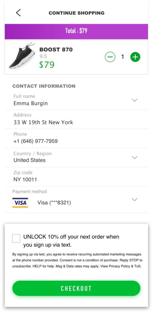 mobile shopping cart