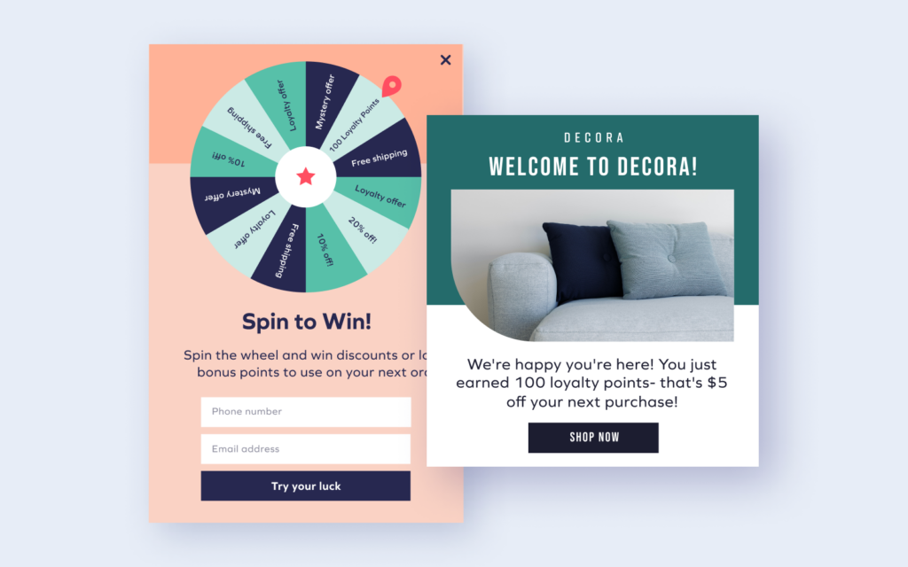 Collect SMS & Email subscribers