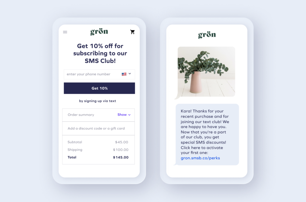 Collect SMS & Email subscribers