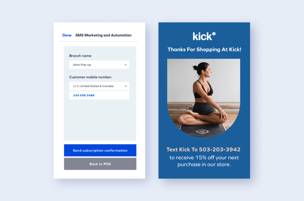 Collect SMS & Email subscribers