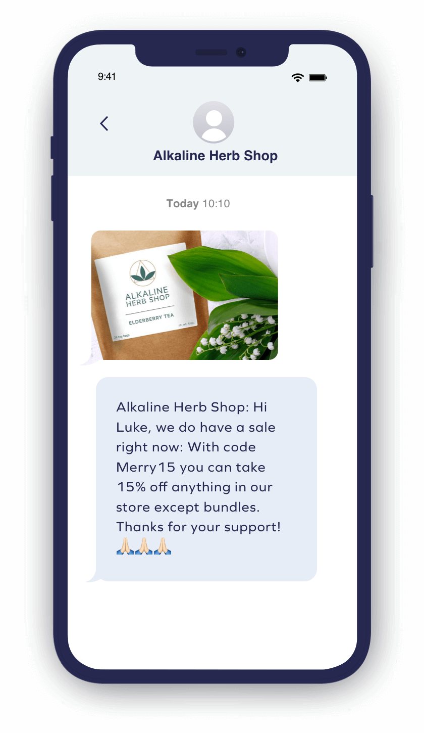 Holiday message Don't Get Left On Read: How to Drive Engagement With SMS 13