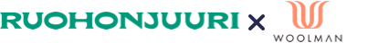 Ruohonjuuri and Woolman logo