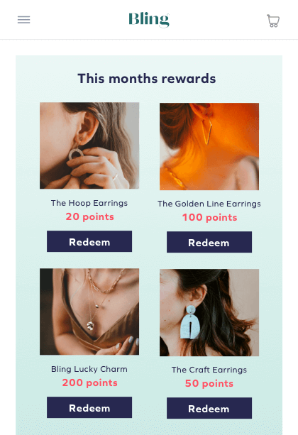 Loyalty mockups