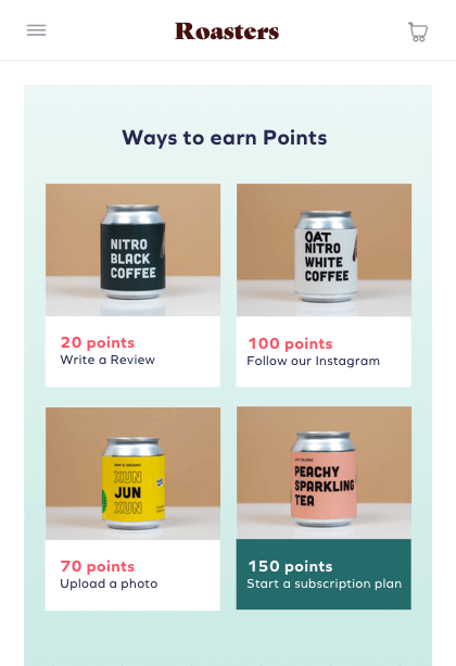 subscriptions rewards mockup
