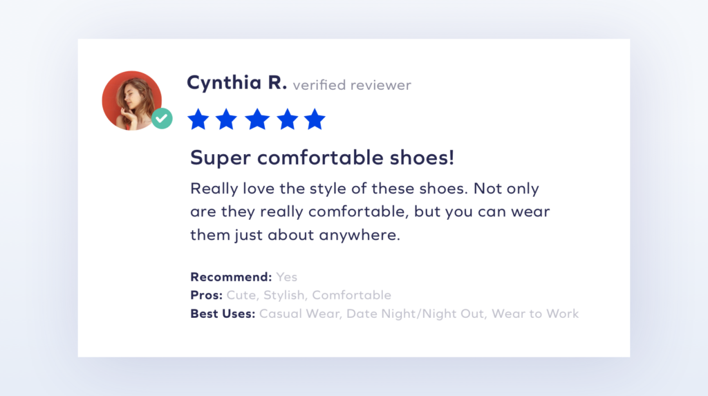 Show your shoppers that your reviews are legitimate by verifying them