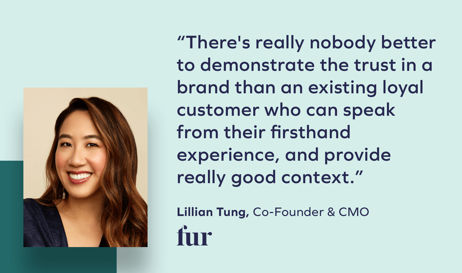 Lillian Tung, cofondatrice et directrice marketing de Fur