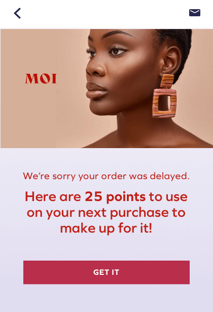 Use Loyalty points to turn poor customer experiences into positive ones