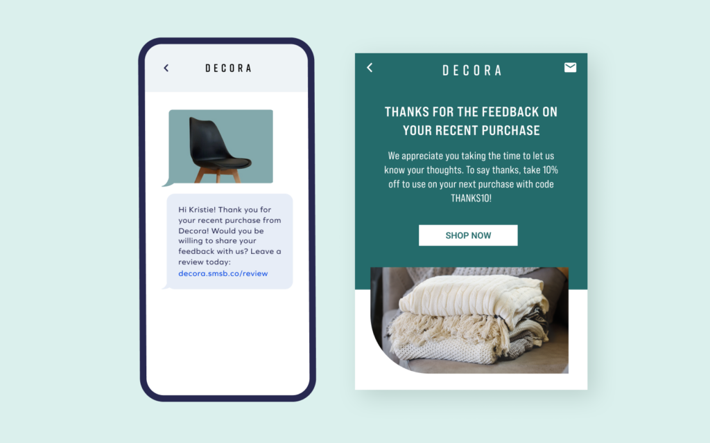 Flux de SMS et d'Email