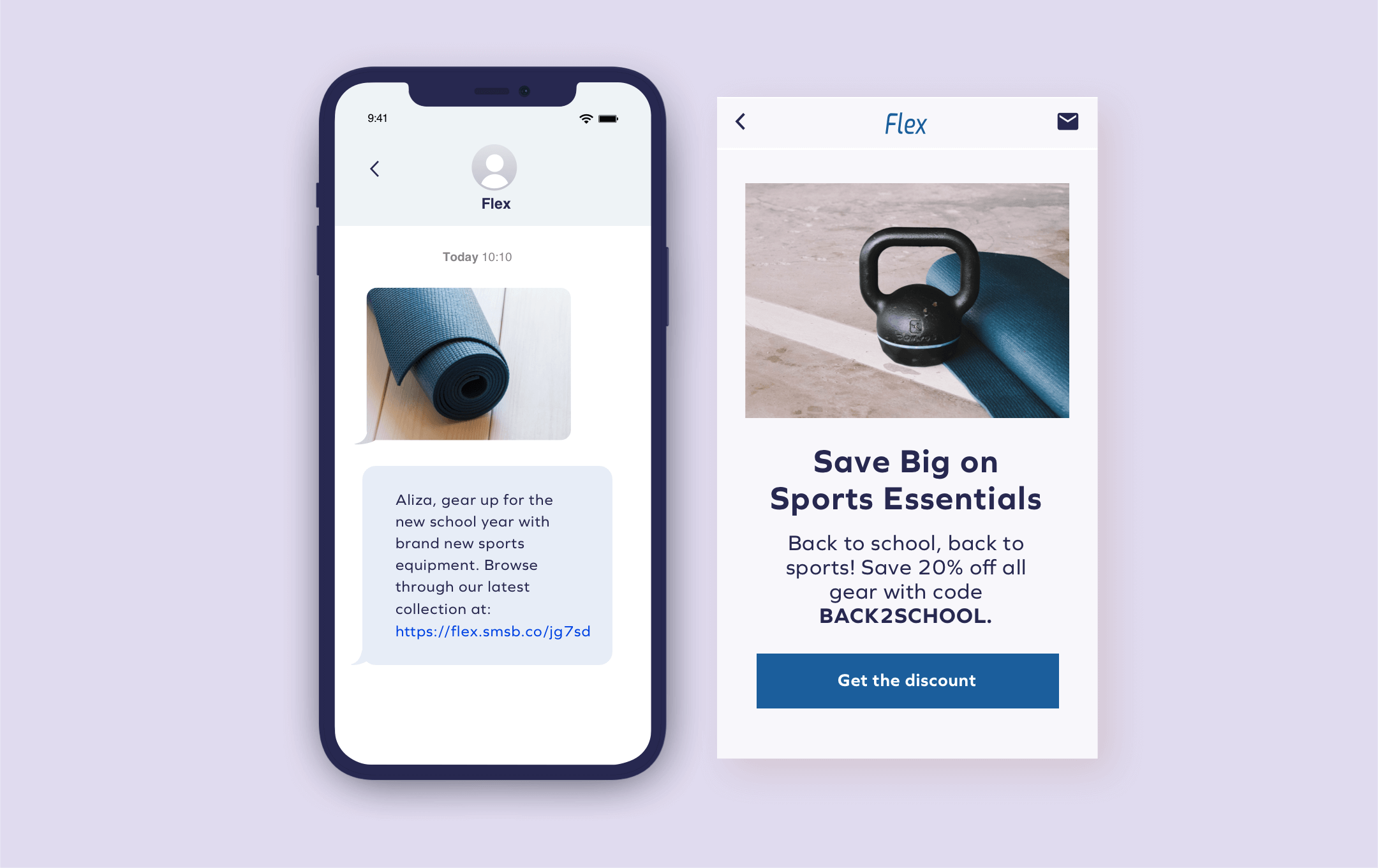 Mockup 18 modèles de SMS et d'Email pour vos campagnes de rentrée scolaire 27