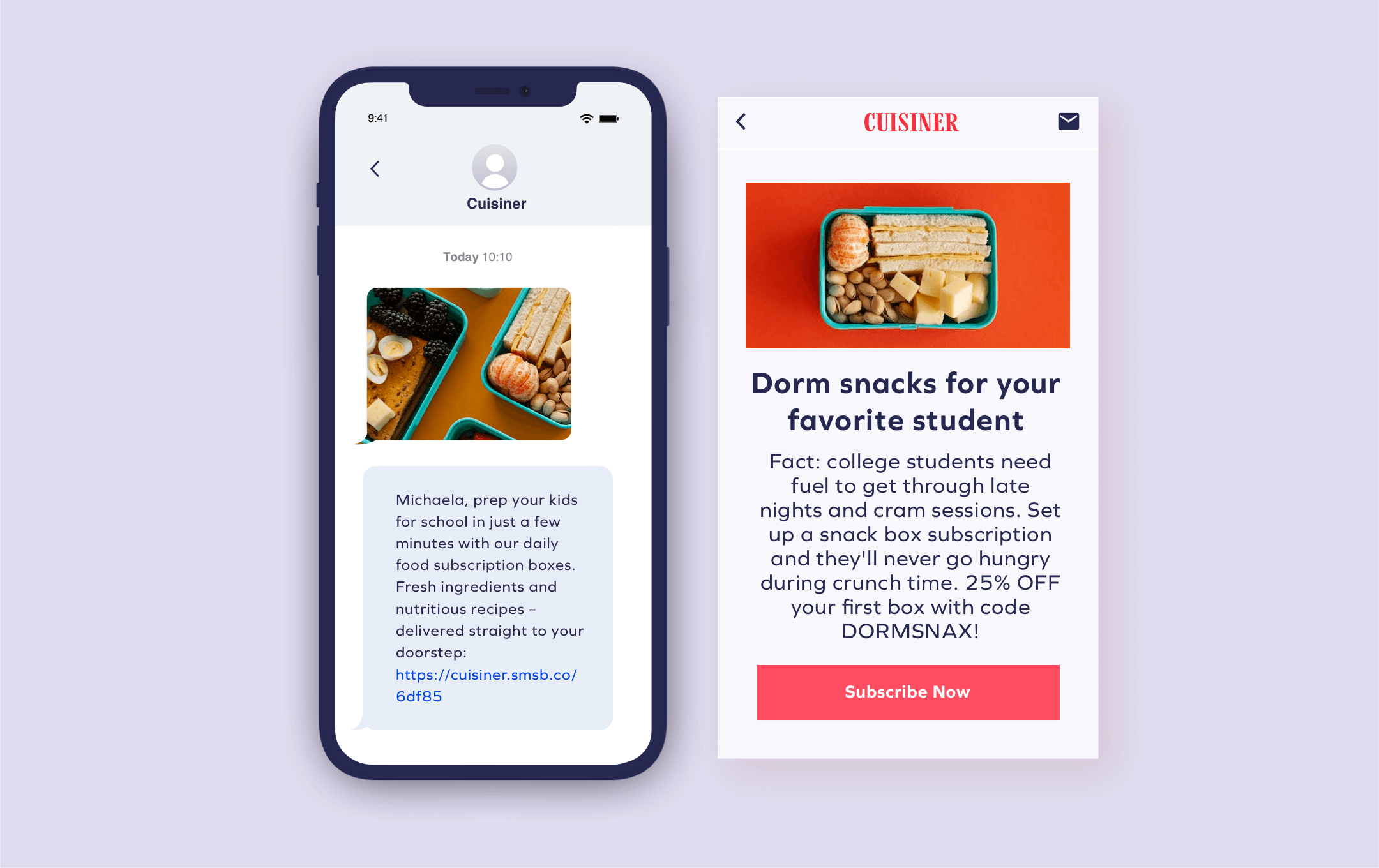 Mockup 18 modèles de SMS et d'Email pour vos campagnes de rentrée scolaire 35