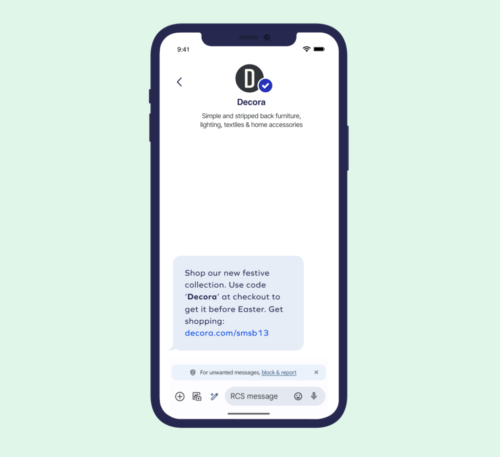 RCS dans la messagerie