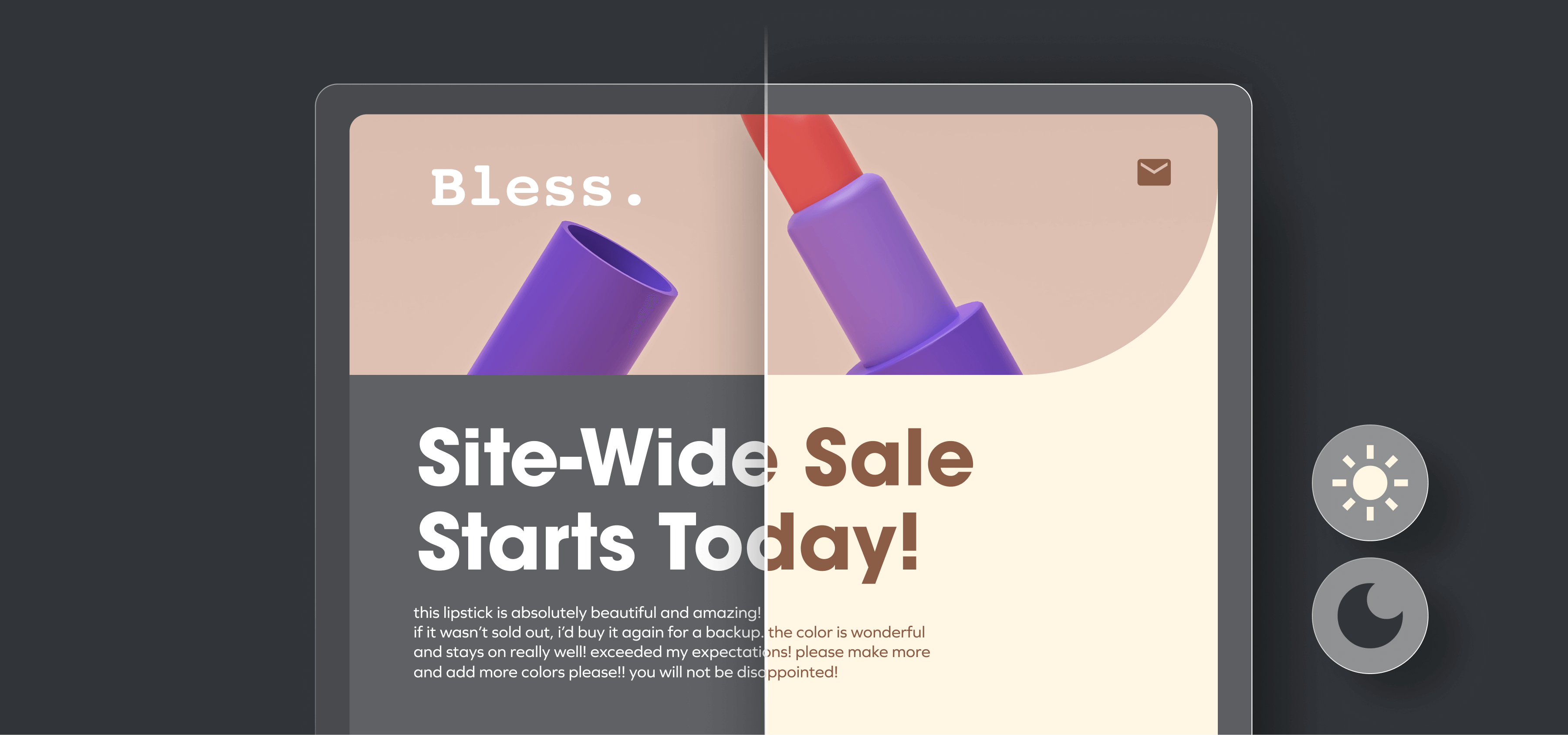 Lumière sur le marketing email en mode sombre