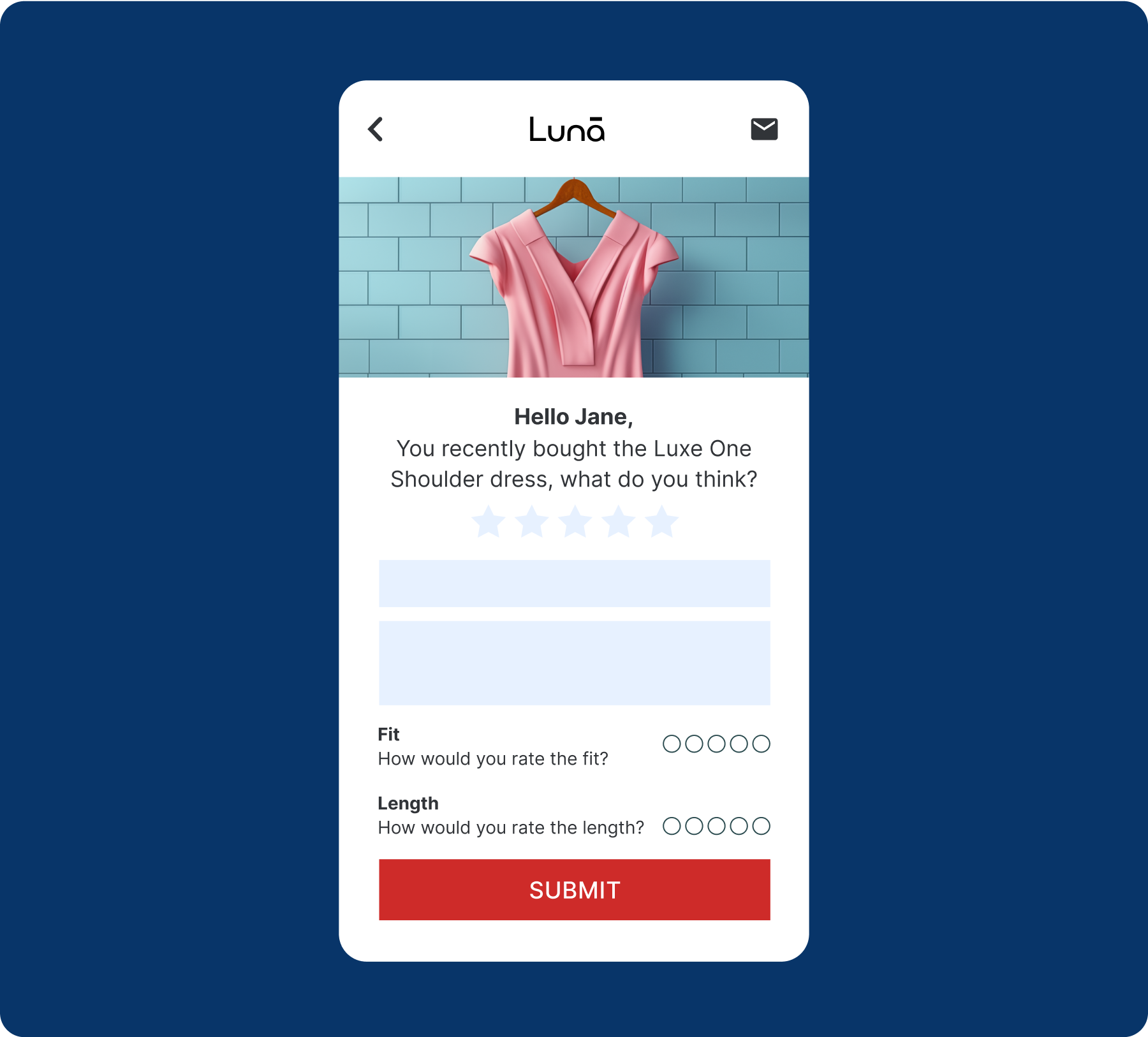 Custom Questions email