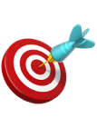 Dart on Bullseye Icon