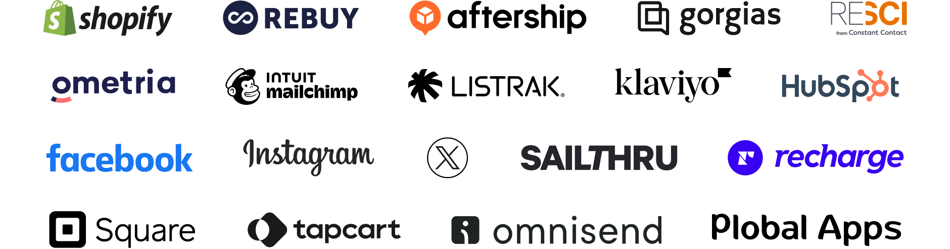 We integrate with 60+ partners