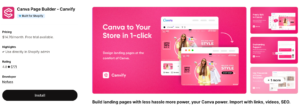 canva page builder shopify