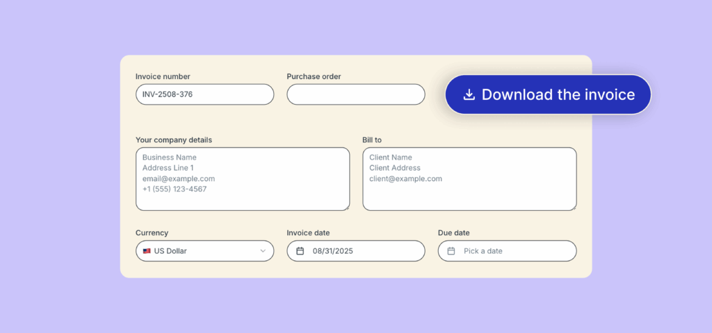 Invoice Generator Tool