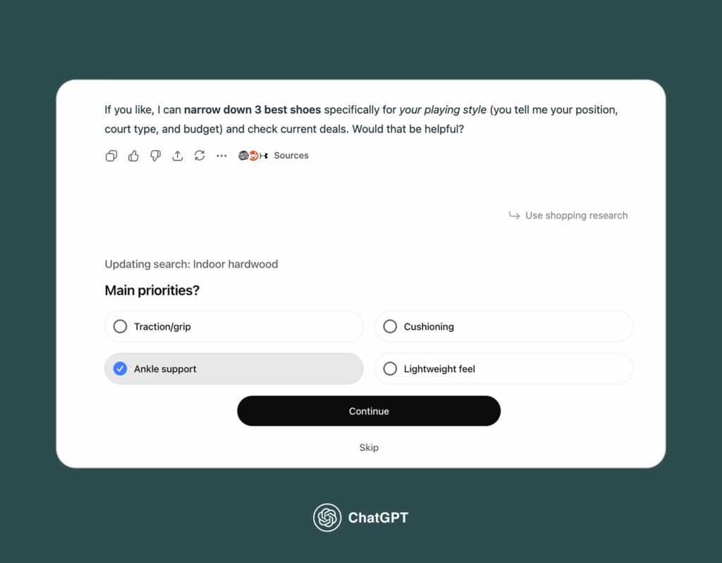 5 1 1 ChatGPT’s New Shopping Research 19