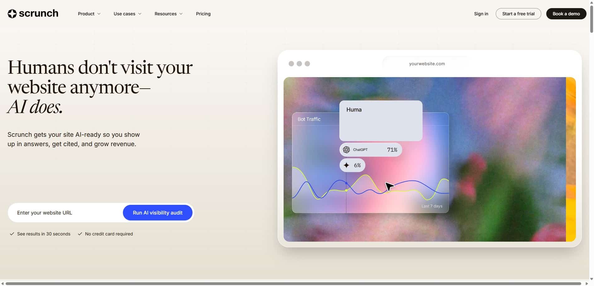 competitor scrunch homepage 2026 8 Best AI Visibility Platforms for 2026 4 Scrunch (AXP) homepage